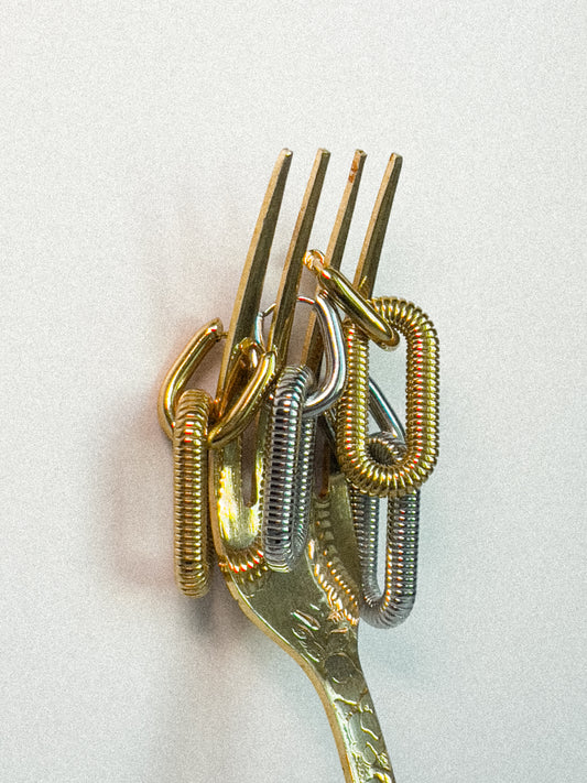 Tate Double-Chain Hoops